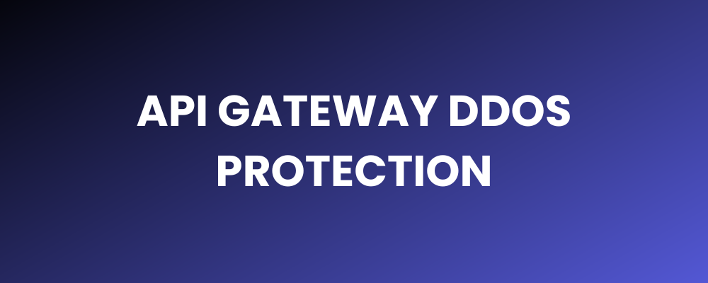 API Gateway DDoS Protection