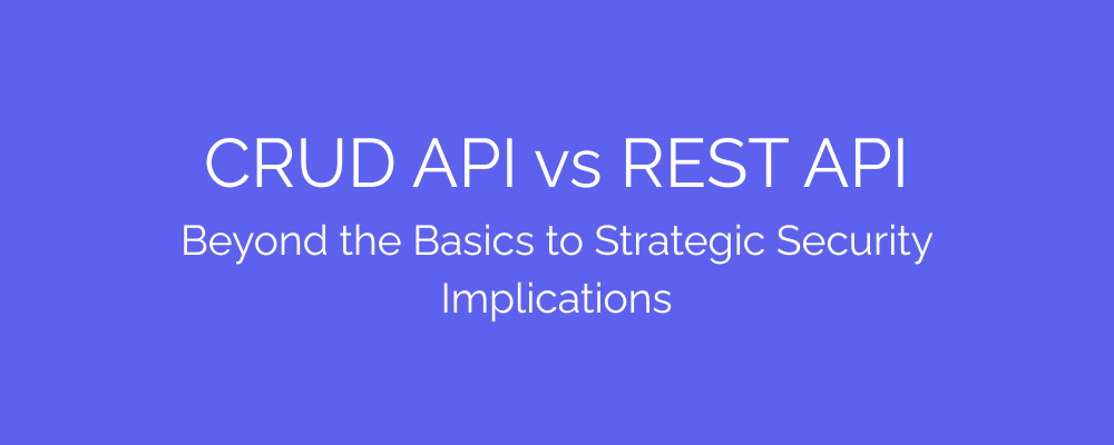 Crud API VS Rest API