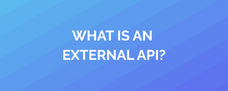 What Is External API