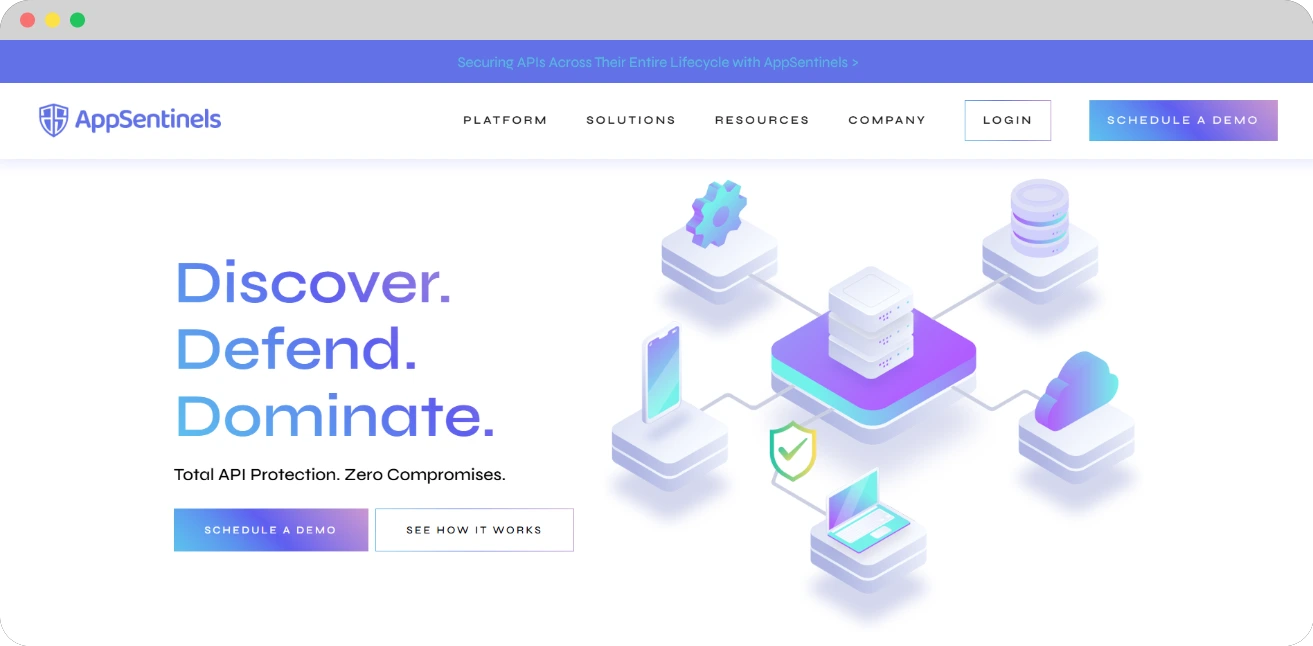 Appsentinels website